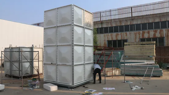 Alimentation directe d'usine GRP FRP SMC étanchéité modulaire en fibre de verre sectionnelle rectangulaire réservoir de stockage d'eau de pluie prix bon marché avec UK Wras et certificat ISO